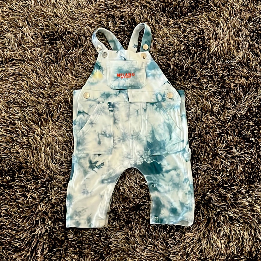 Milano Di Rouge white and baby blue tie dye jumper 9-12 months